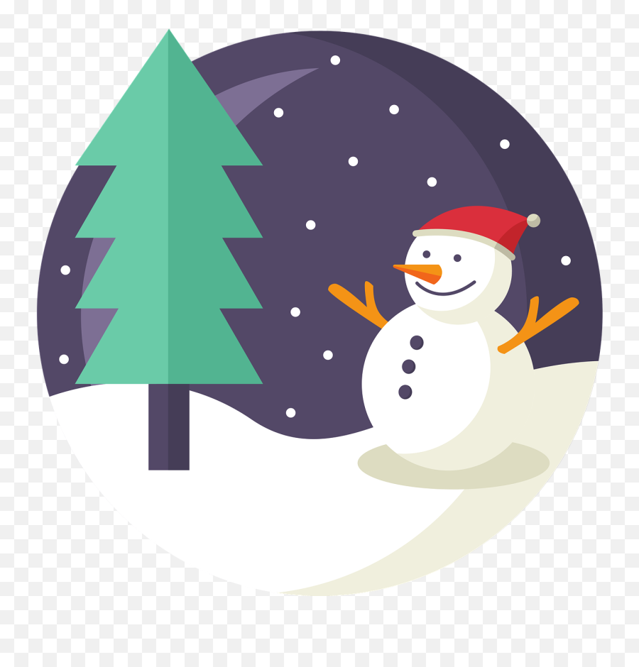 Christmas Tree Snowman Winter - Free Image On Pixabay Postais De Natal Para Imprimir Png,Snowman Icon Free