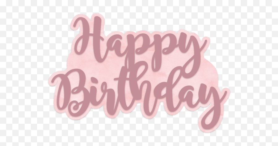 Sara Signature Rose Gold Metal Die - Happy Birthday Happy Birthday Kalligraphie Rosa Png,Switched At Birth Folder Icon