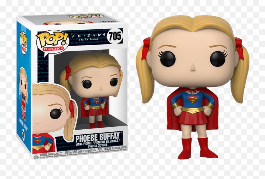 Friends - Phoebe Buffay As Supergirl Pop Vinyl Figure Phoebe Buffay Pop Funko Png,Supergirl Png