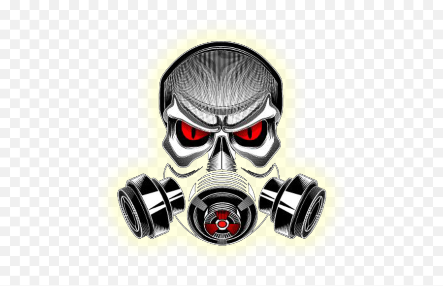 Download Transparent Skull Gas Mask - Gas Mask Logo Png Png Gas Mask Skull Png Transparent,Skull Logo Png