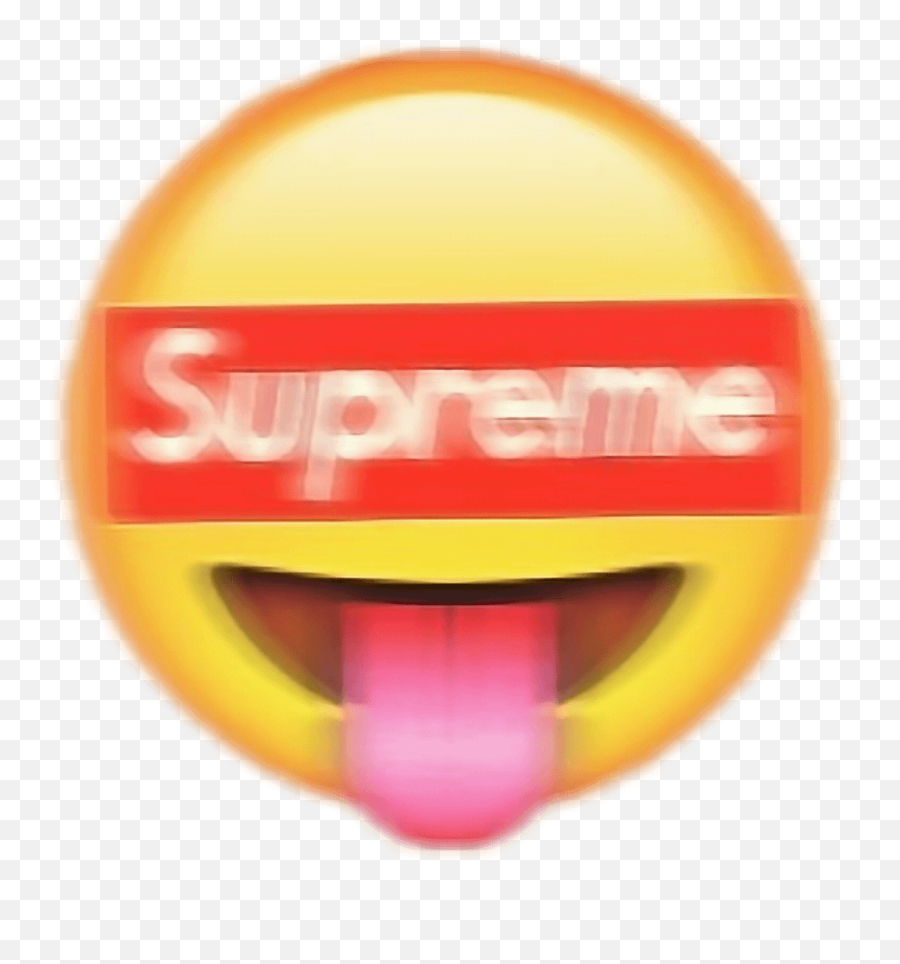 Download Supreme Emoji Lit Sticker - Transparent Background Emoji Supreme Png,Shocked Emoji Transparent Background