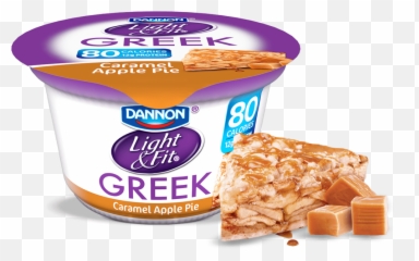 Greek - Yogurtcaramelapplepie Lightandfit Danone Greek Yogurt Png,Apple Pie Png