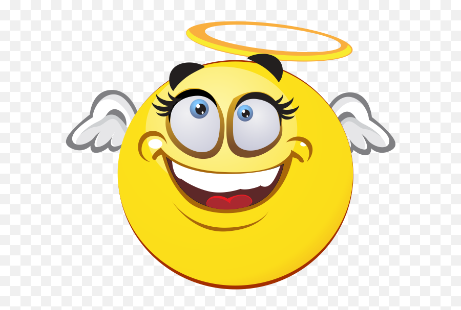 Angel Emoji Decal - Perfect Smiley Face Png,Angel Emoji Png