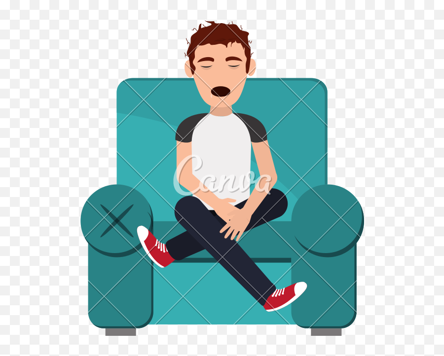 Person Sitting Down Png - Persona En Un Sofa Transparent Persona En Sofa Png,Person Sitting Png