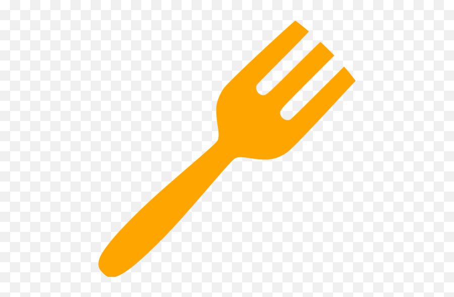 Orange Fork Icon - Free Orange Utensil Icons Transparent Fork Icon Png,Fork Png