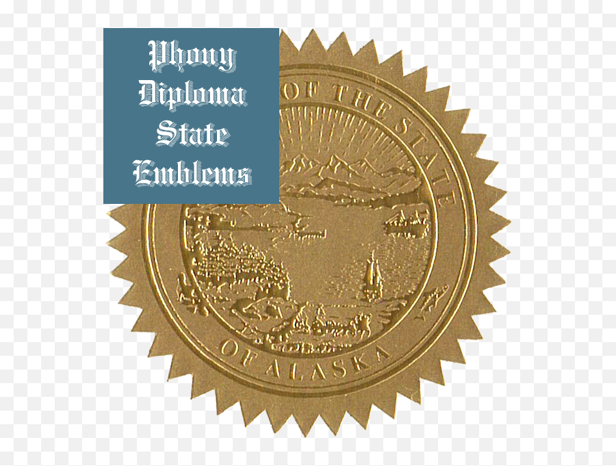 Phony Diploma Gold Foil State Seals And - Vip Member Gold Logo Png,Gold Seal Png