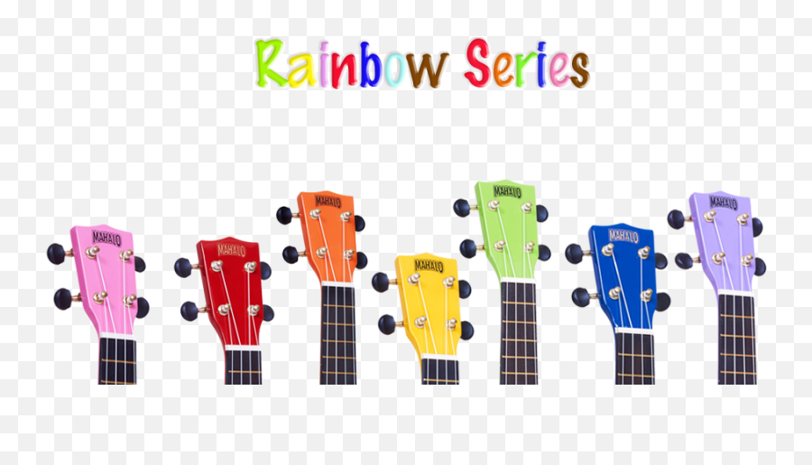 Download Mahalo Coloured Ukulele Rainbow Series Sieffs Music - Ukulele Rainbow Clipart Png,Ukulele Png