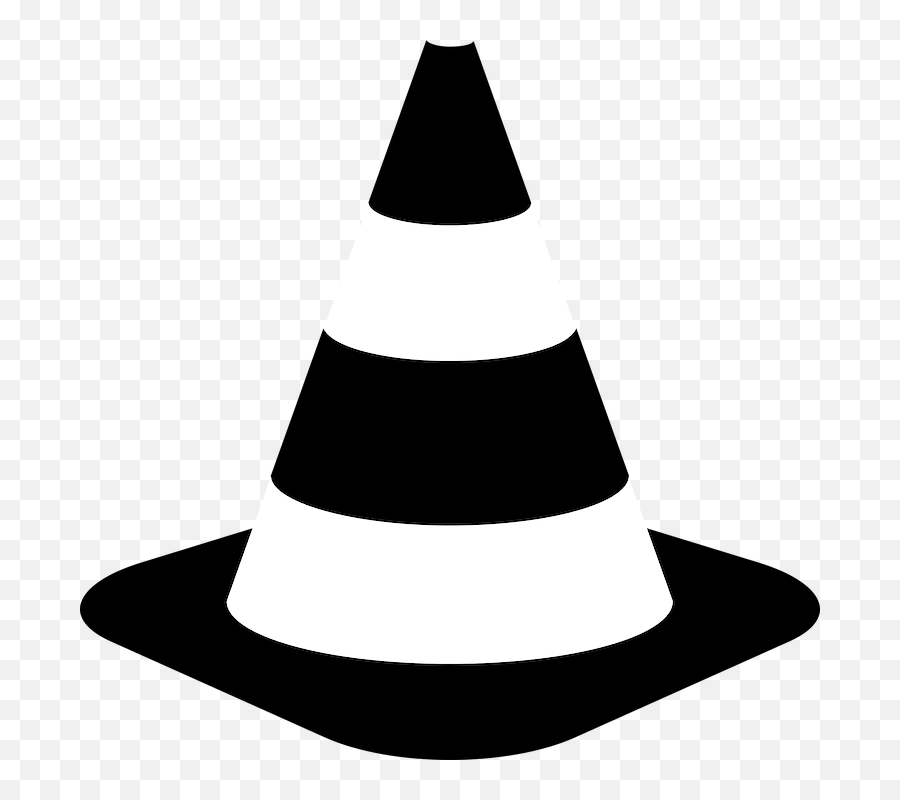 Traffic Cone Icon - Black And White Traffic Cones Png,Traffic Cone Png