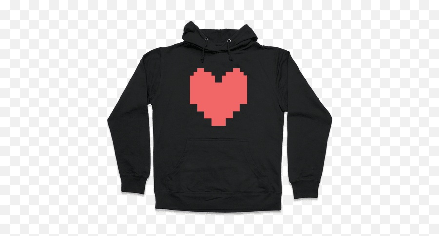 Undertale Pixel Heart Hooded Sweatshirt - Determination Undertale Png,Undertale Heart Transparent