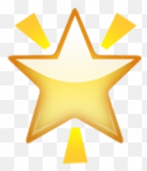 Glowing Star Emoji Png - Ios Transparent