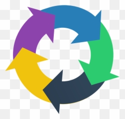 Facebook Clipart Circular Transparent - 5 Arrows In A Circle Png,Facebook Logo Circle Png