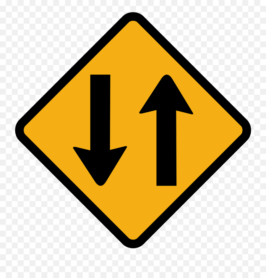 Travel Two Way Traffic Sign Direction Road - Two Way Traffic Sign Png,Traffic Png