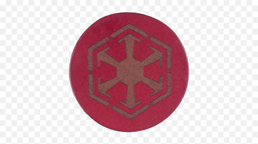 Star Wars Sith Inspired Coaster - Circle Png,Star Wars Logo Maker