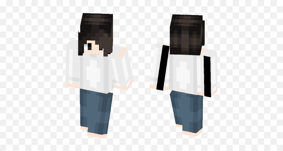 Download L From Death Note Minecraft Skin For Free - Minecraft Elza Scarlet Skin Png,L Logo Death Note