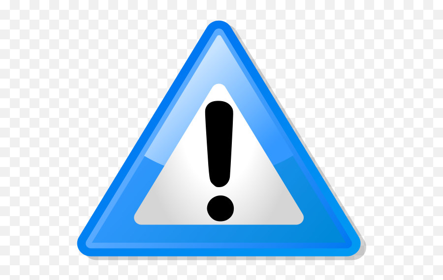 Attention Png Picture - Warning Blue Svg,Attention Png