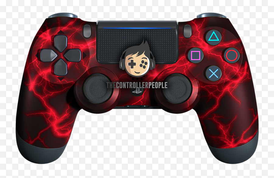 Red Lightning Ps4 Controller Png