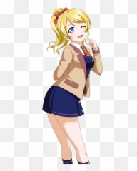 Card - Cartoon Png,Eli Ayase Transparent
