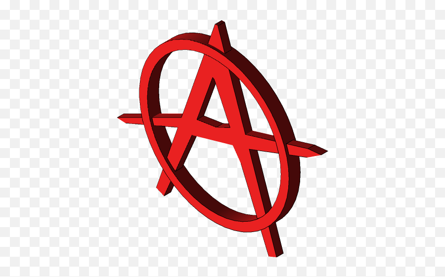 Anarchy Symbol 3d Cad Model Library Grabcad - Circle Png,Anarchy Png