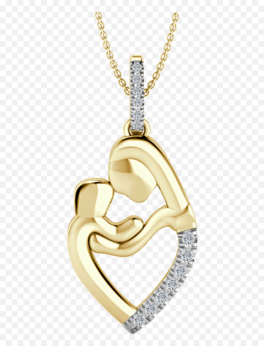 Hearts Together Motheru0027s Day Diamond Pendant - Locket Png,Pendant Png