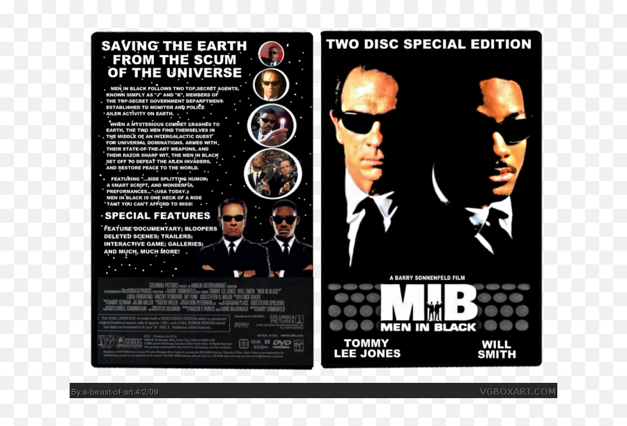 Men In Black Movies Box Art Cover By A - Beastofart Men In Black Png,Men In Black Logo