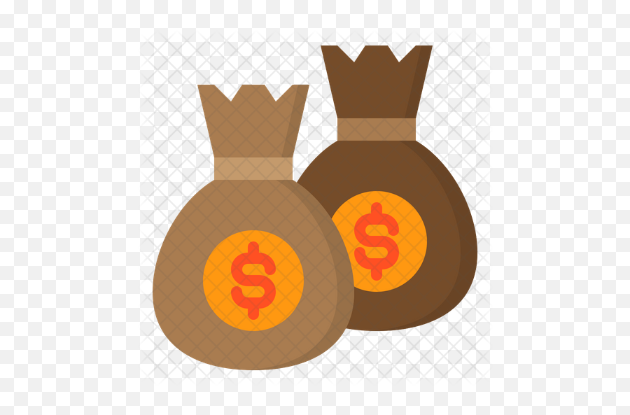 Money Bags Icon Of Flat Style - Illustration Png,Money Bags Png