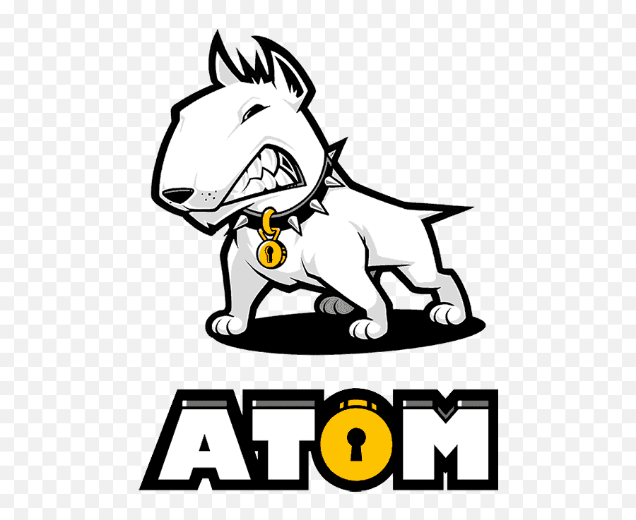 Security Logo Design - Mascot Bull Terrier Png,Atom Logo