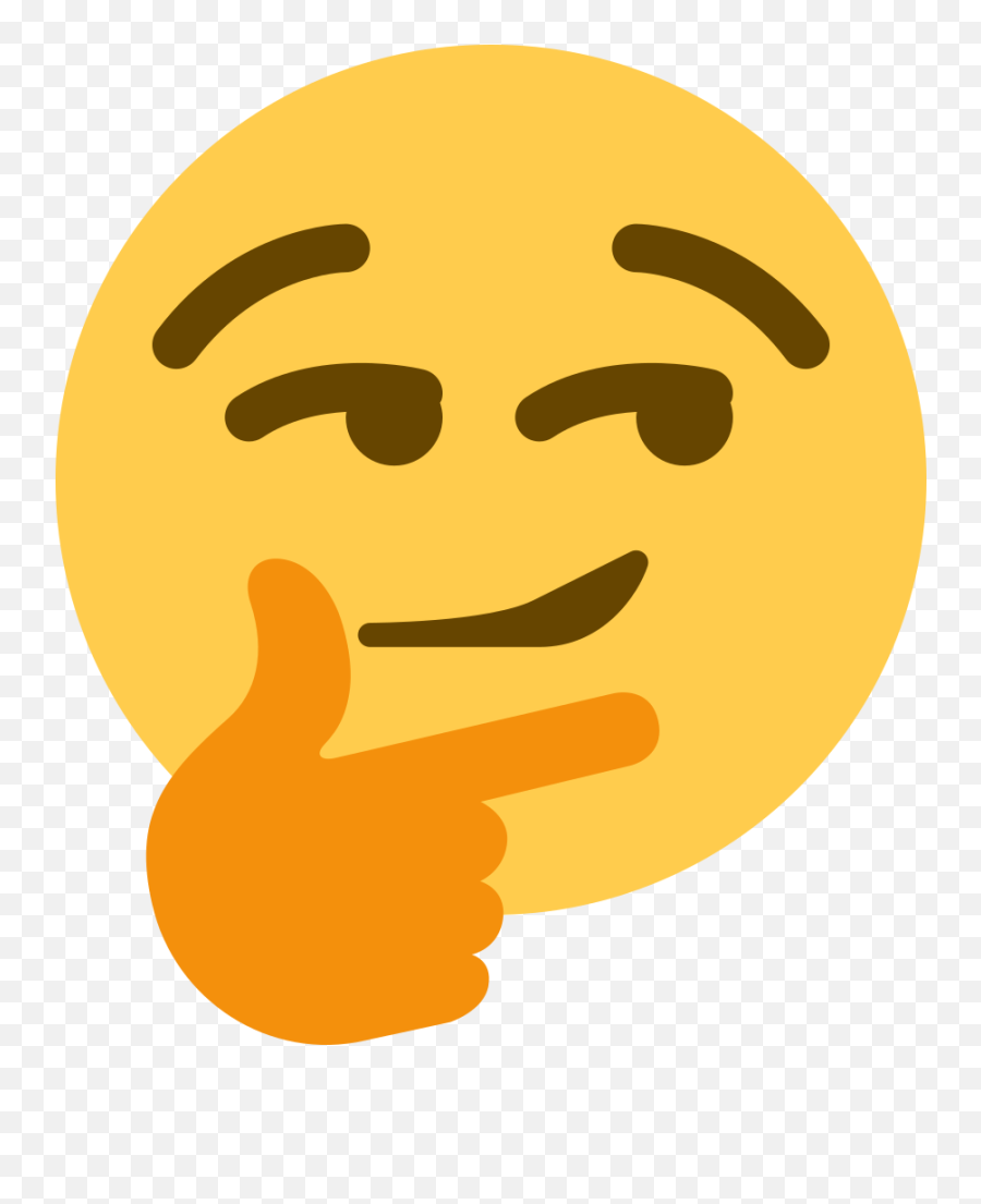 Png Reddit Thinking Emoji Discord - Smirk Emoji,Smirk Png