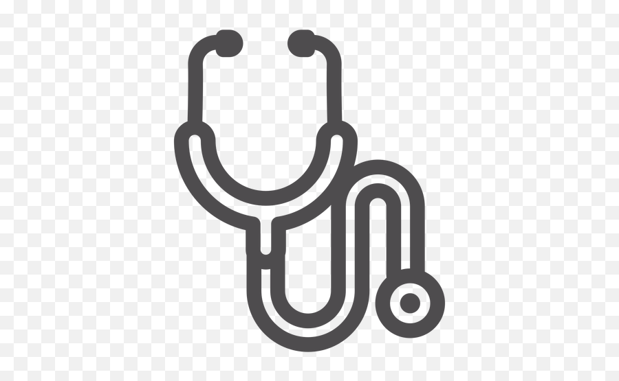 Stethoscope Stroke Icon - Transparent Design Hospital Logo Png,Stethoscope Logo