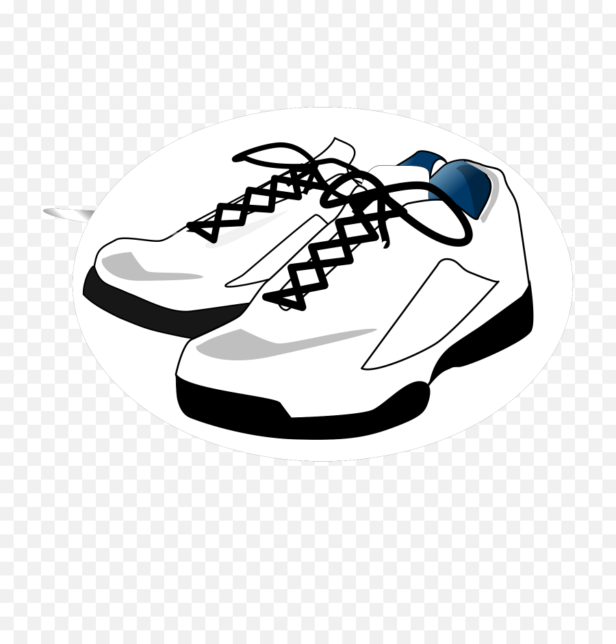 Shoes With Laces Clipart Png Image - Non Living Things Clipart Black And White,Tennis Shoes Png