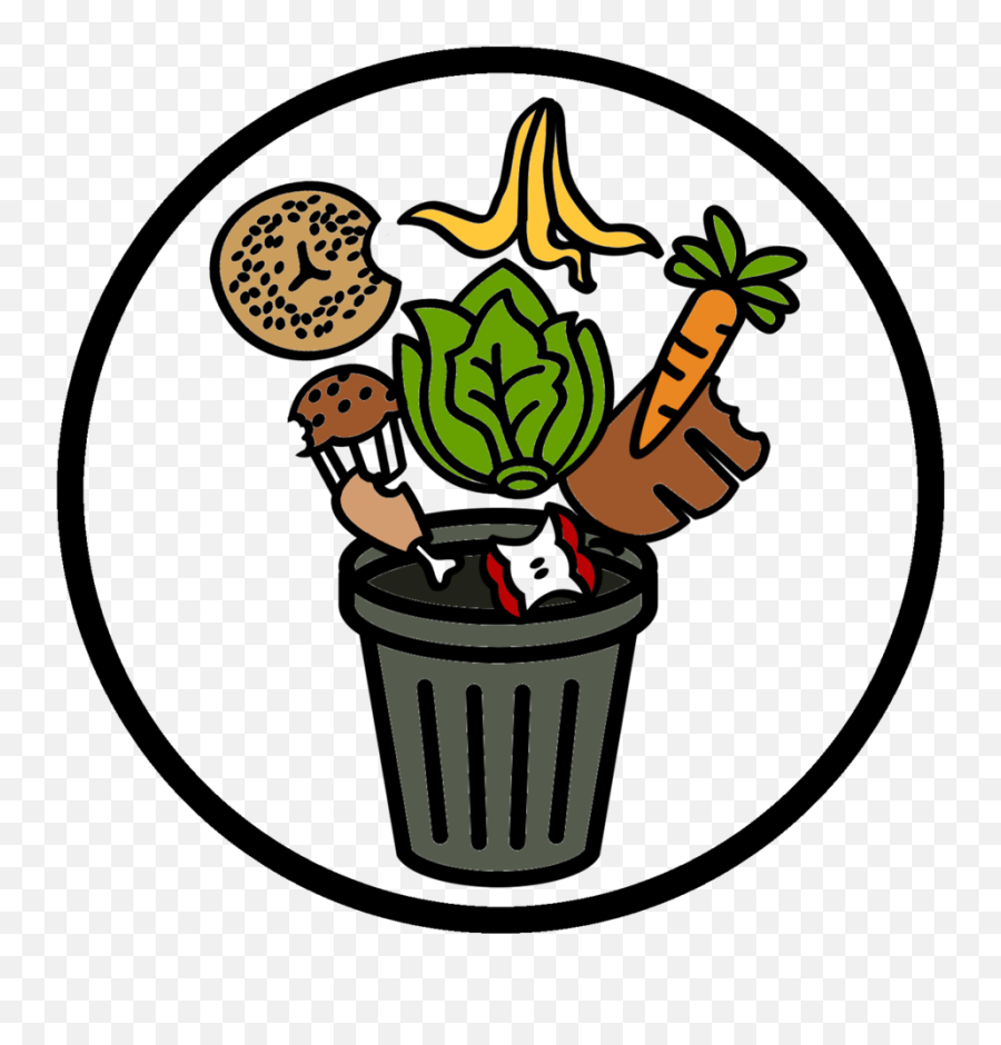 Library Of Wasted Food Graphic Royalty Free Stock Png Files - Food Waste Cartoon Png,Cartoon Food Png