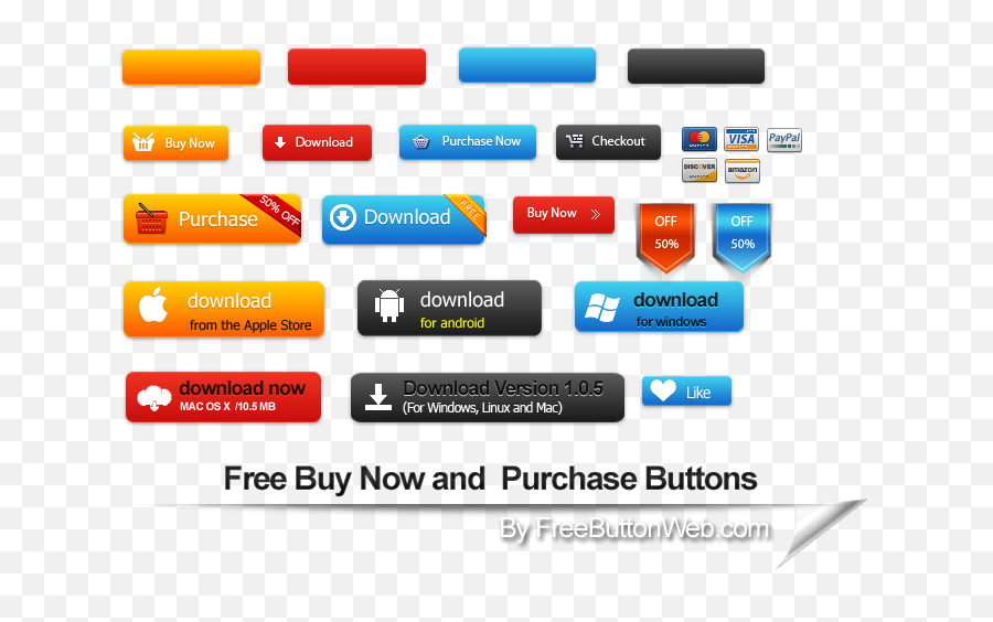 Purchase Buttons - Web Design Purchase Buttons Png,Buy Now Button Png