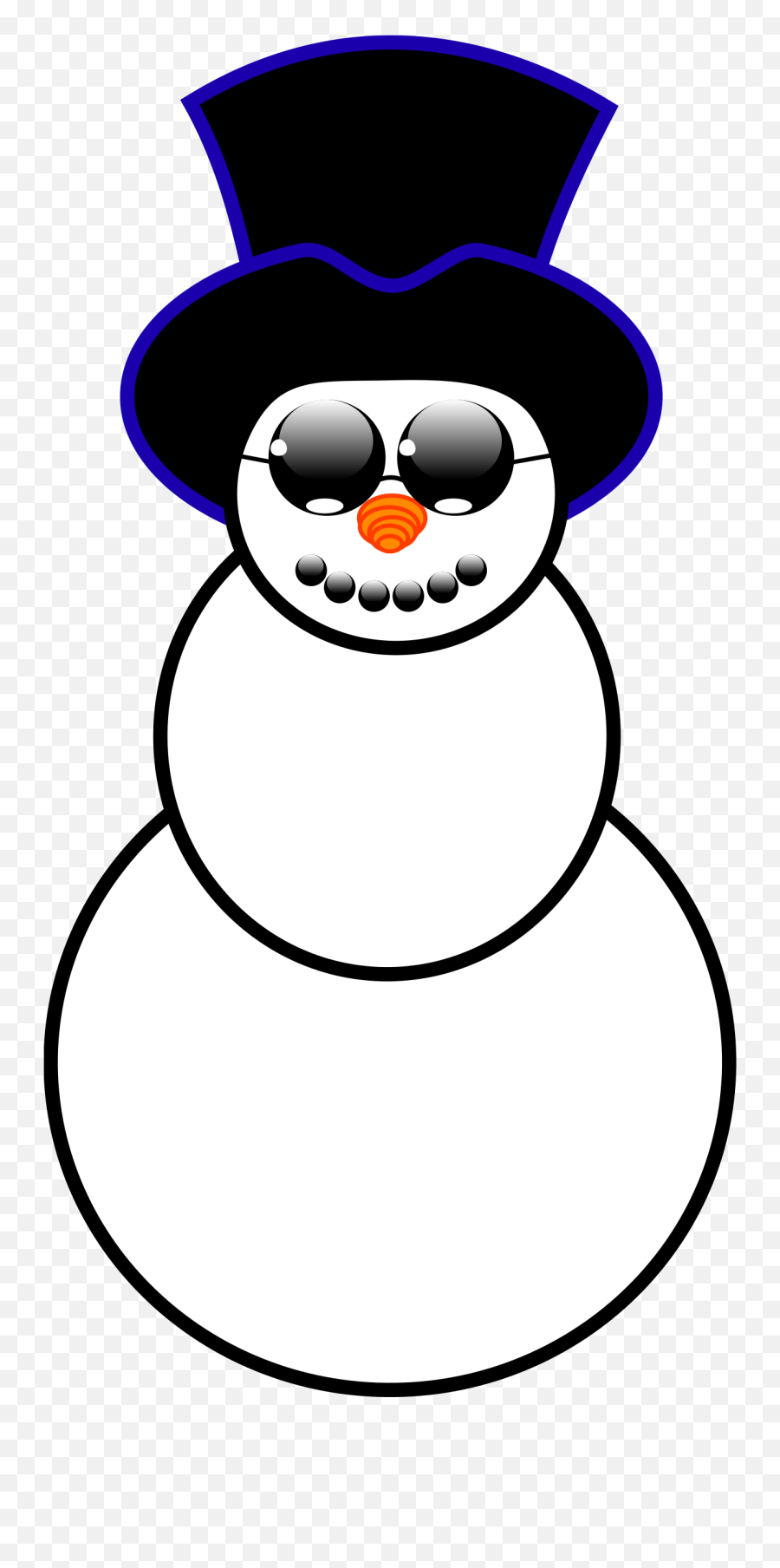 Snowman Clipart By Hextrust - Snowman With Sunglasses Clipart Png,Snowman Clipart Transparent Background