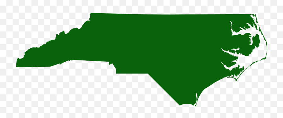 North Carolina Map Silhouette - Vector North Carolina Silhouette Png,North Carolina Png