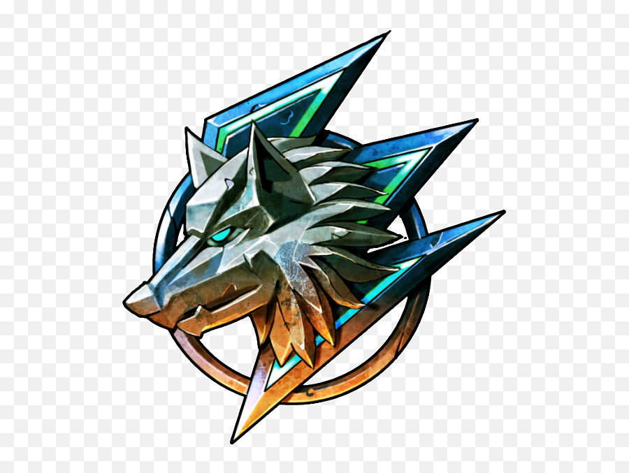 Download Gray Design Mythical - Emblem Logo Design Wolf Png,Agario Logos