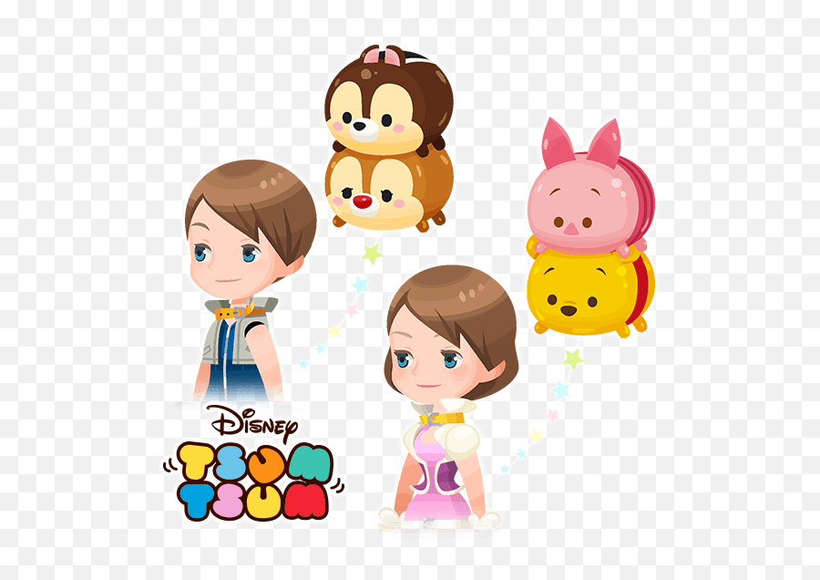 Disneyu0027s Tsum Tsumu0027s And Kingdom Hearts Cross - Over For A Tsum Tsum Vector Free Download Png,Kingdom Hearts 2.8 Logo