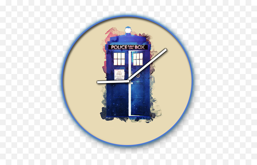 Doctor Who Clock Widget - Vertical Png,Tardis Transparent Background