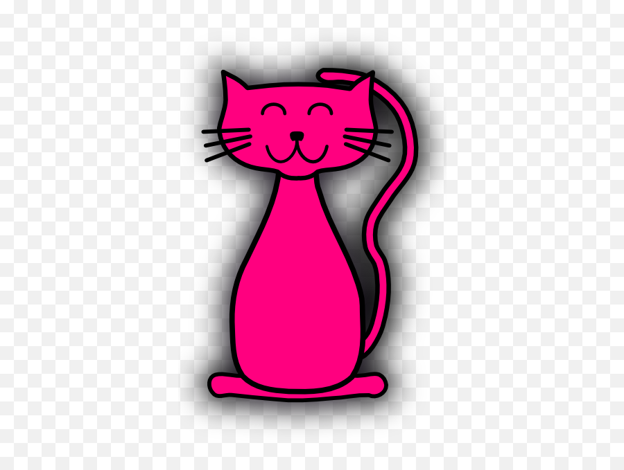 Cute Black Cat Clipart - Clip Art Bay Pink Cat Free Clipart Png,Black Cat Clipart Png
