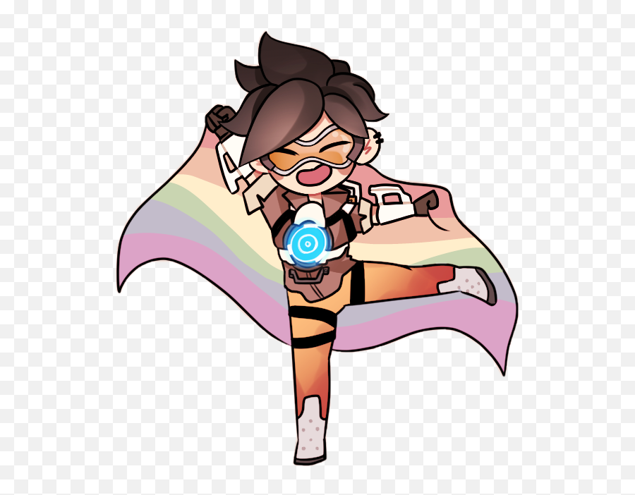 Overwatch Tracer Sticker By Ben - Fictional Character Png,Tracer Transparent