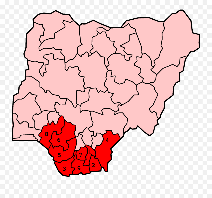 Conflict In The Niger Delta - Wikipedia Nigeria Niger Delta Map Png,Nigerian Flag Png