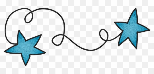 Blue - Star Border Clipart Png,Star Line Png