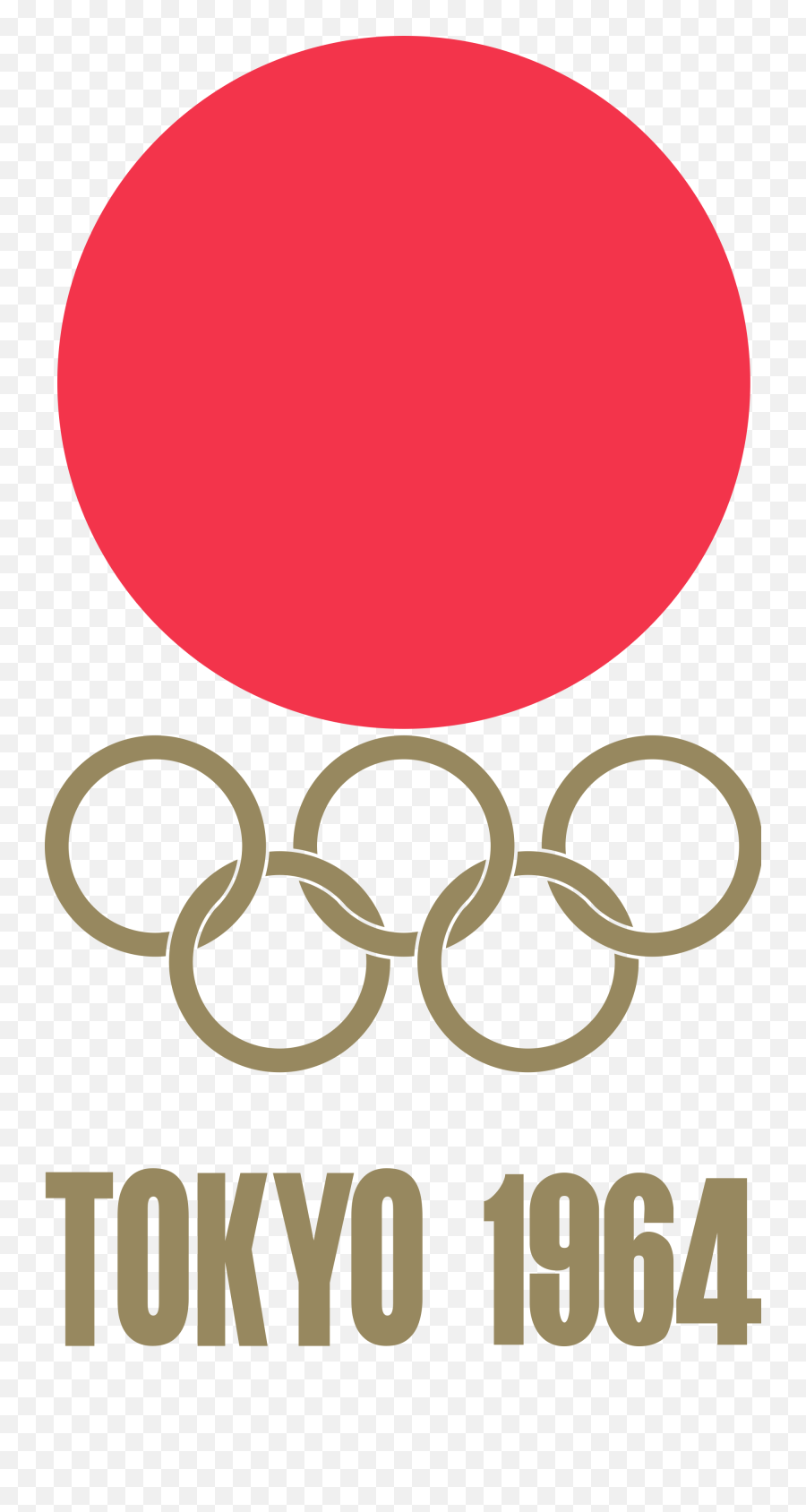 1964 Summer Olympics - Tokyo 1964 Olympics Logo Png,Olympic Rings Png