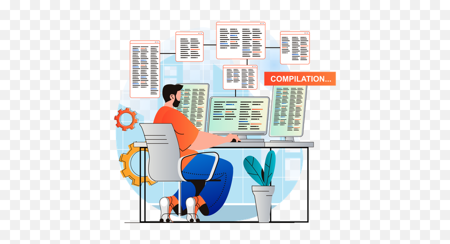Full Stack Developer Illustrations Images U0026 Vectors - Programming Compilation Png,Full Stack Icon