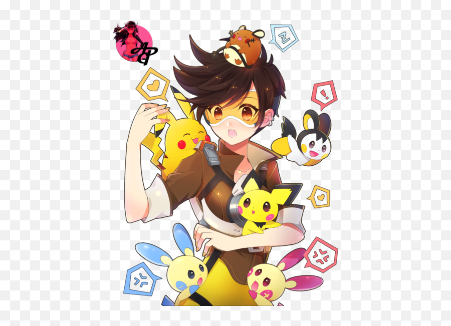 Download Pokemon Tracer And Electric Types Image - Fanart Tracer X Genji Png,Tracer Png