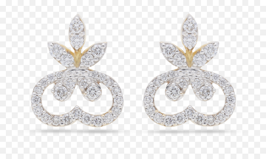 Leaflet Cluster Diamond Stud Earrings - Solid Png,Diamond Psd Icon