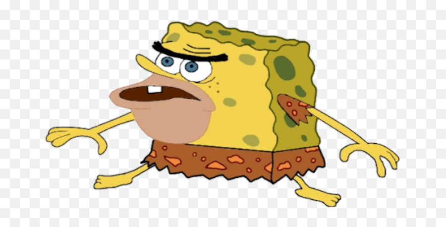 Spongebob Caveman Meme Png 3 Image - Meme Bob Esponja Cavernicola,Spongebob Meme Png