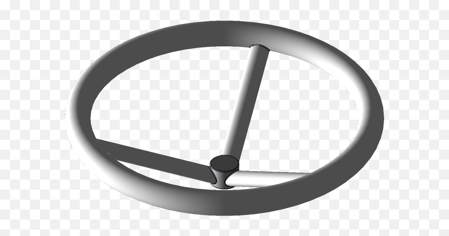 Simple Steering Wheel 3d Cad Model Library Grabcad - Solid Png,3d Clock Icon