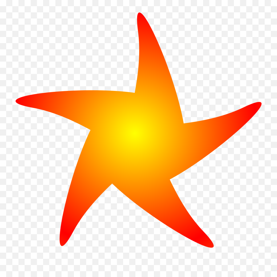 Library Of Five Point Star Clip Art Download Png Files - Stars Orange Png,Point Png