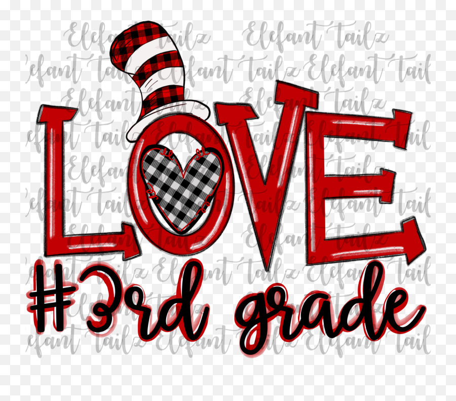 Cat Hat Love 3rd Grade Clip Art Reading Skills - Clip Art Png,Grade Png