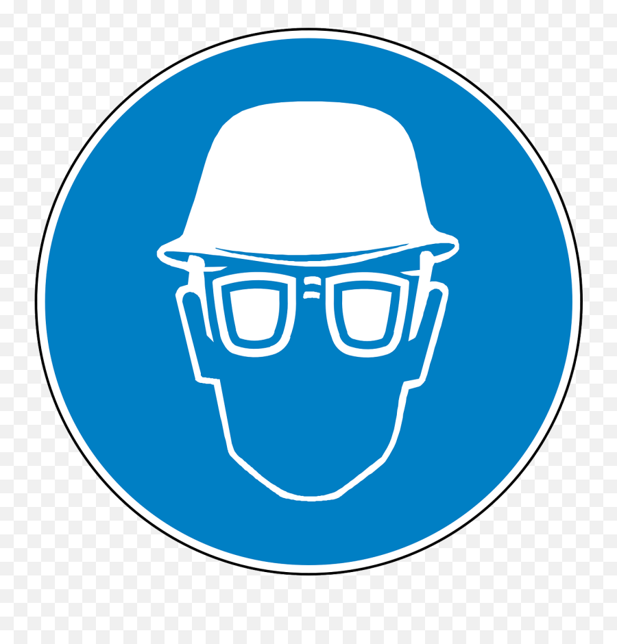 Eye Protection Head - Ppe Safety Helmet Sign Png,Safety Glasses Png