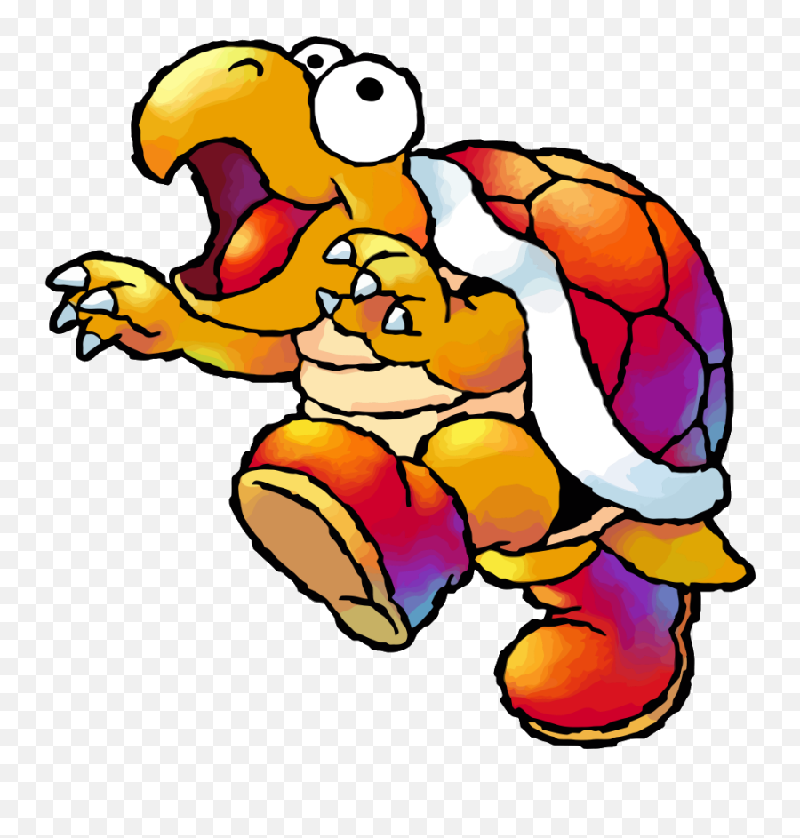 Yoshi Clipart Koopa Troopa - Mario Hookbill The Koopa Png Island Hookbill Koopa,Koopa Troopa Png